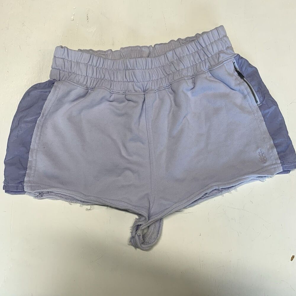 Free People Movement Shorts, 2 Tone Baby Blue And Light Blue Size M